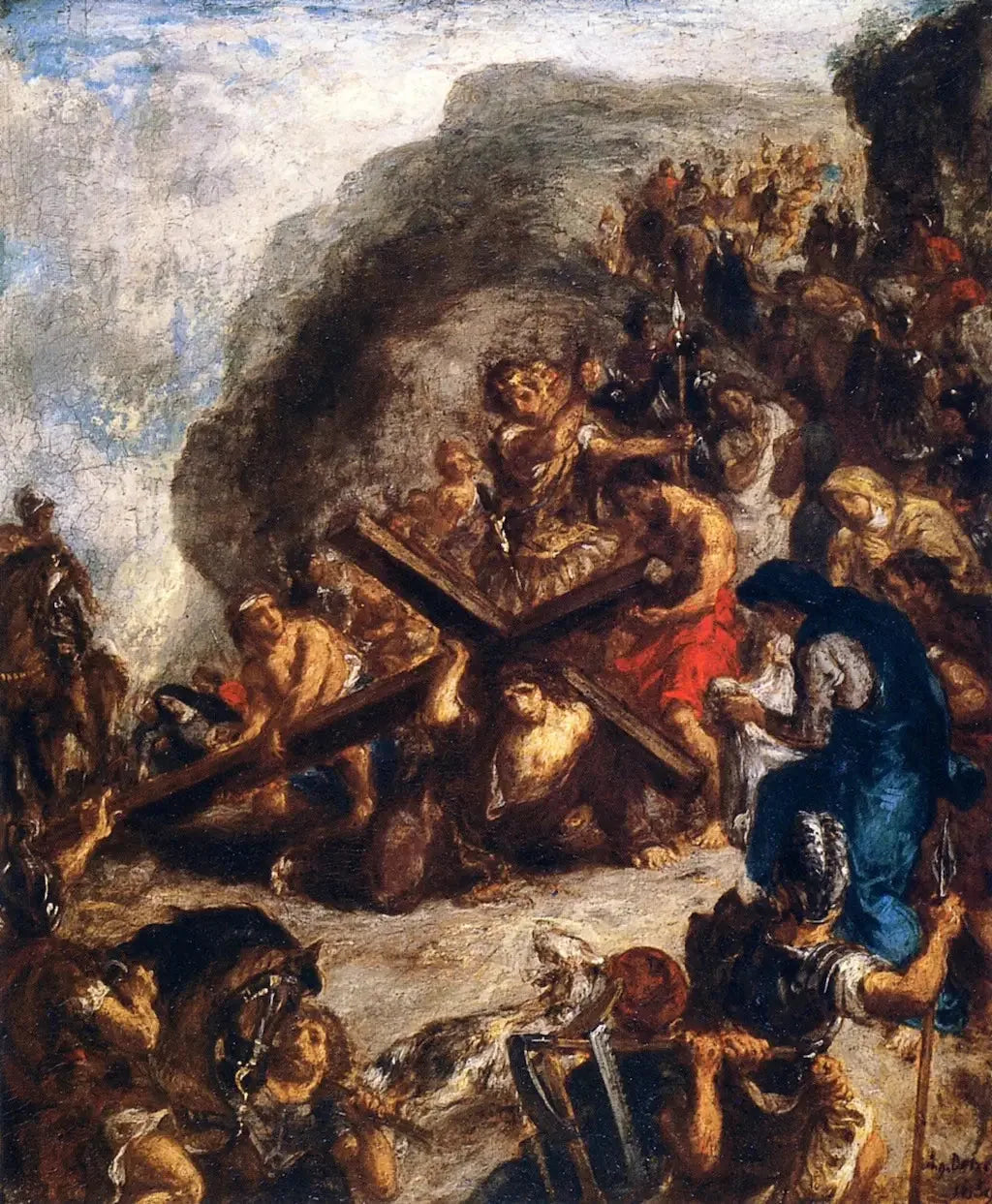 La Montée au calvaire - Eugène Delacroix image 1 reproduction de peinture à l’huile