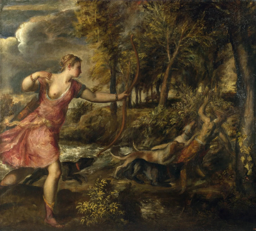 De Dood van Actéon - Titian