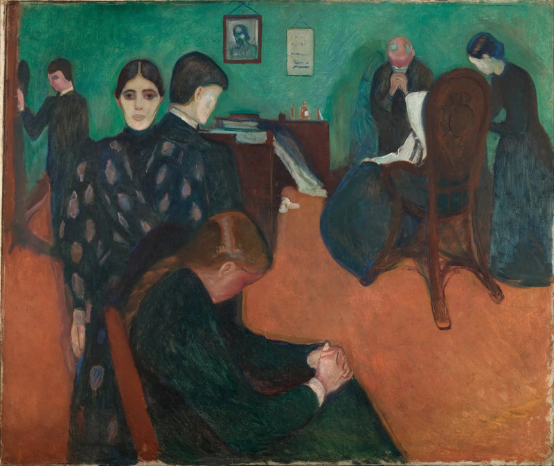 De Dood in de Kamer van de Zieke - Edvard Munch