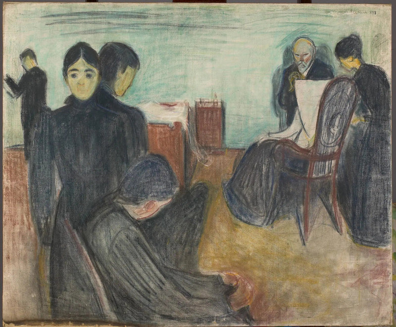 De Dood in de Kamer van de Zieke - Edvard Munch