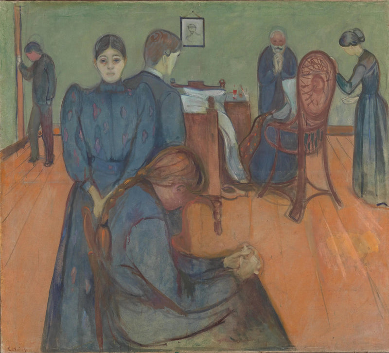 De Dood in de Kamer van de Zieke - Edvard Munch