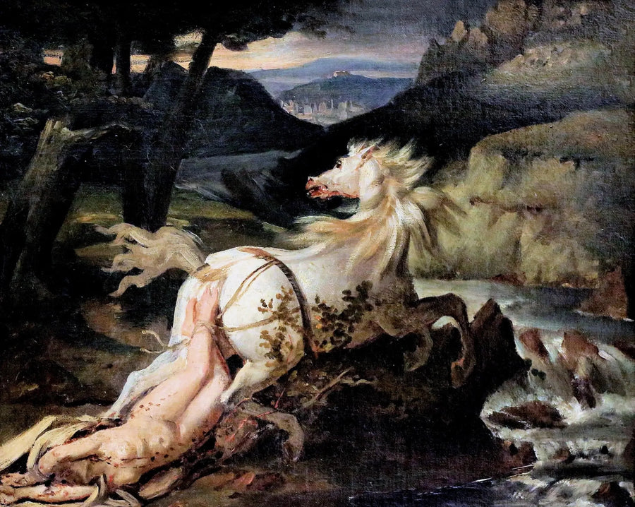 De dood van Brunehilde - Théodore Géricault