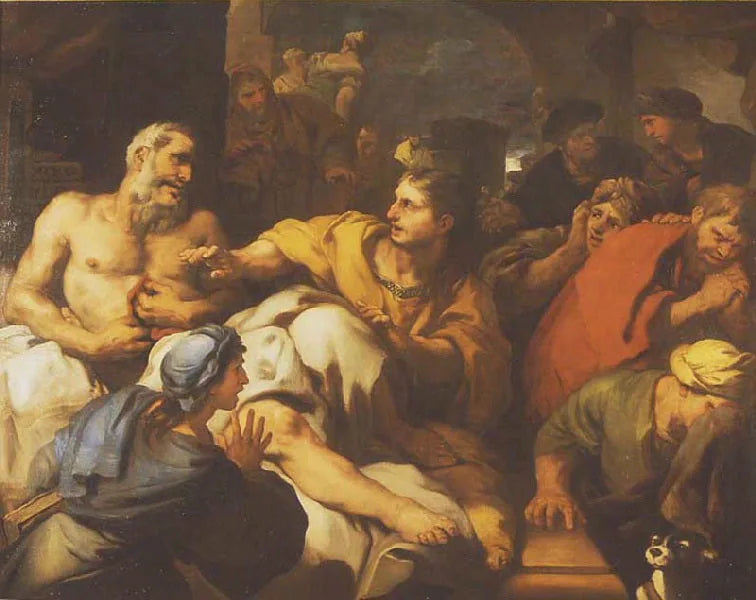 De dood van Cato - Luca Giordano