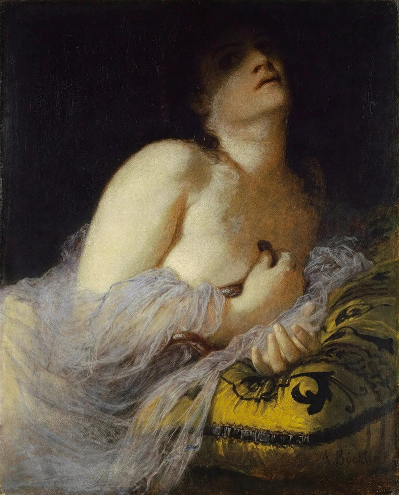 De dood van Cleopatra - Arnold Böcklin

Source:
La Mort de Cléopâtre - Arnold Böcklin