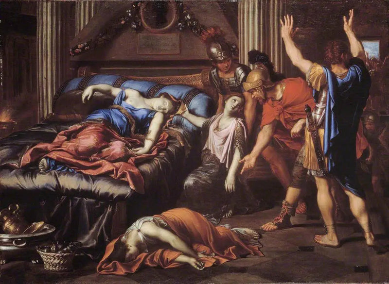De dood van Cleopatra - Pierre Mignard