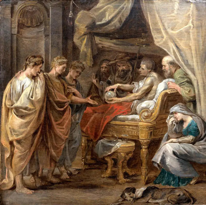 De dood van Constantijn de Grote - Peter Paul Rubens
