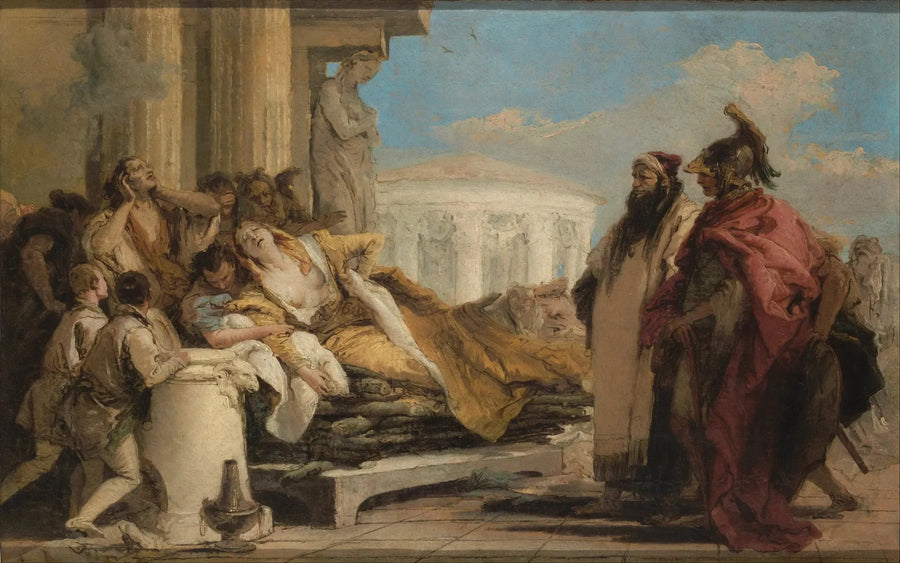 De dood van Dido - Giovanni Battista Tiepolo