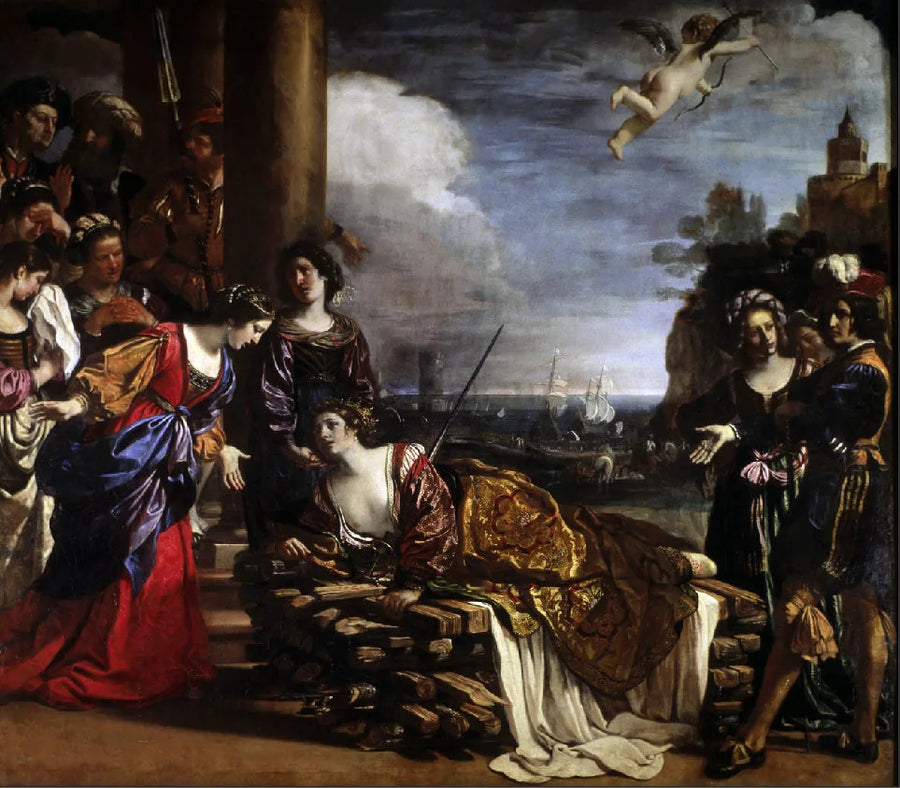 De dood van Dido - Guercino