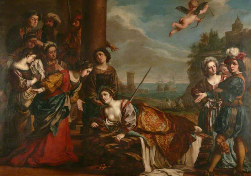 De dood van Dido - Guercino