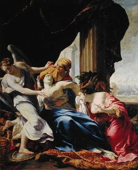 De dood van Dido - Simon Vouet