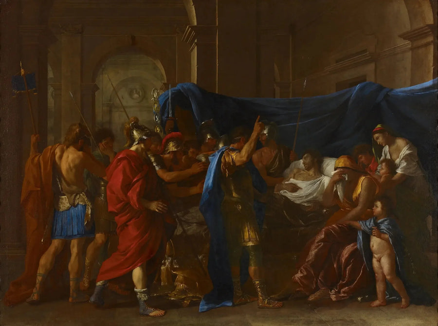 De dood van Germanicus - Nicolas Poussin