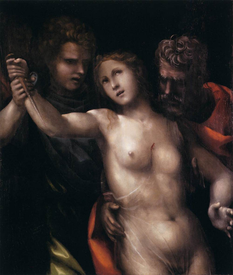 De dood van Lucretia - Il Sodoma (Giovanni Antonio Bazzi)