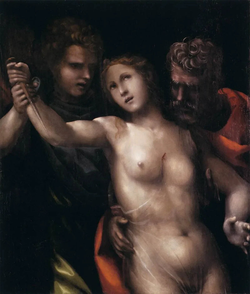 De dood van Lucretia - Il Sodoma (Giovanni Antonio Bazzi)