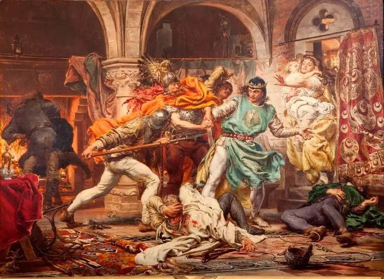 De dood van Przemysl II - Jan Matejko

Source:
La Mort de Przemysl II - Jan Matejko