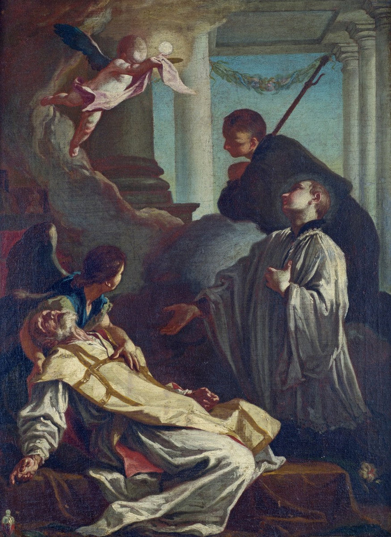 De dood van Sint André Avellino - Giovanni Battista Piazzetta