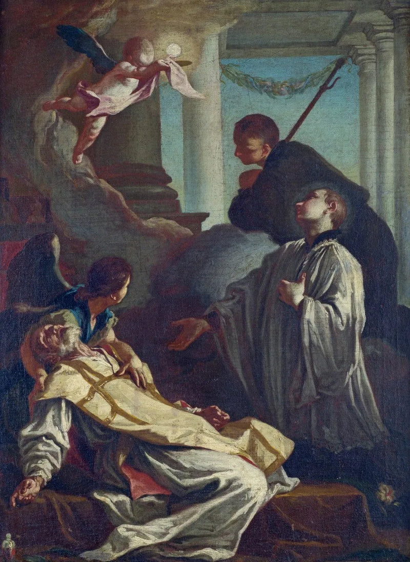 De dood van Sint André Avellino - Giovanni Battista Piazzetta