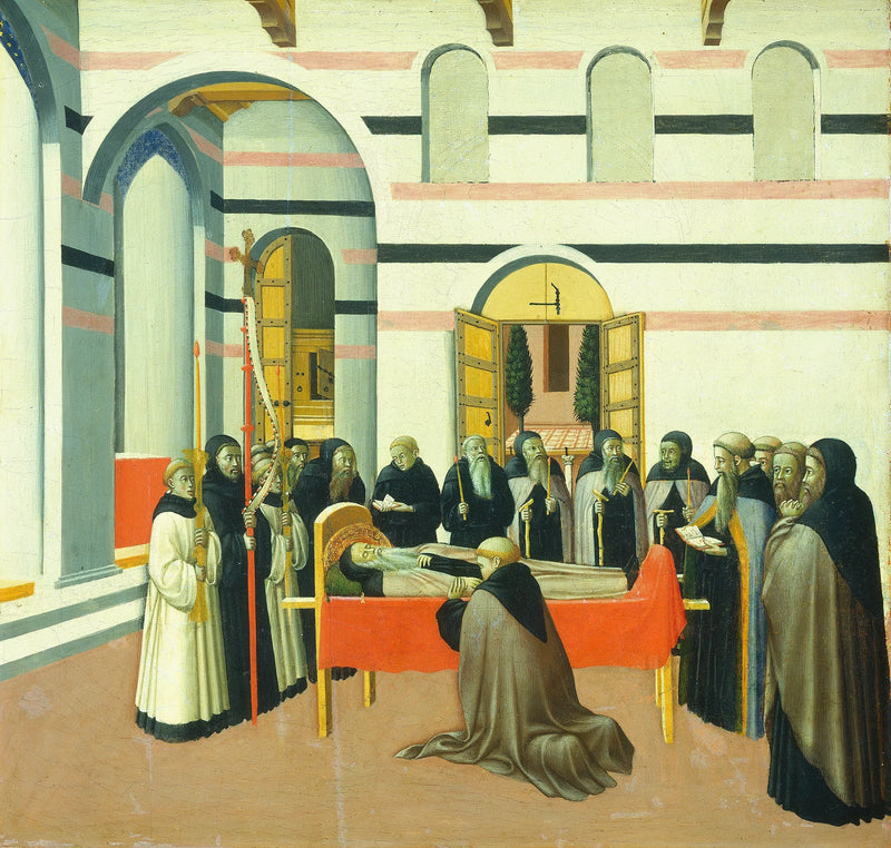 De dood van Sint-Antonius - Meester van de Osservanza