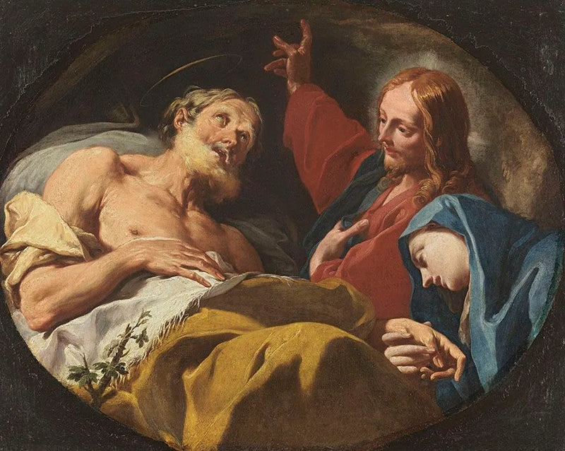 De dood van Sint-Jozef - Giovanni Battista Pittoni