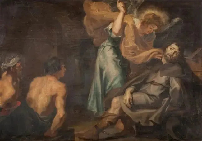 De dood van Sint Rochus (retabel van Sint Rochus) - Peter Paul Rubens