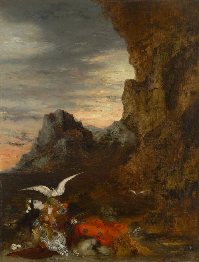 De dood van Sappho - Gustave Moreau