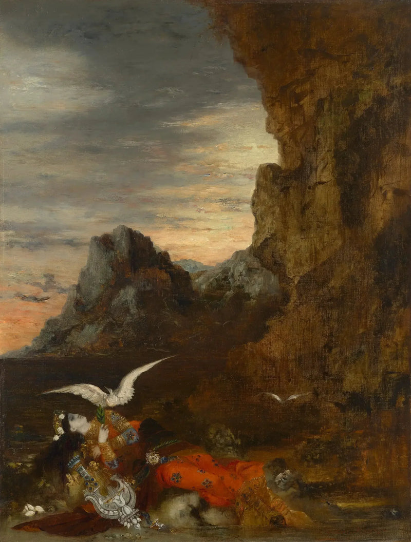 De dood van Sappho - Gustave Moreau