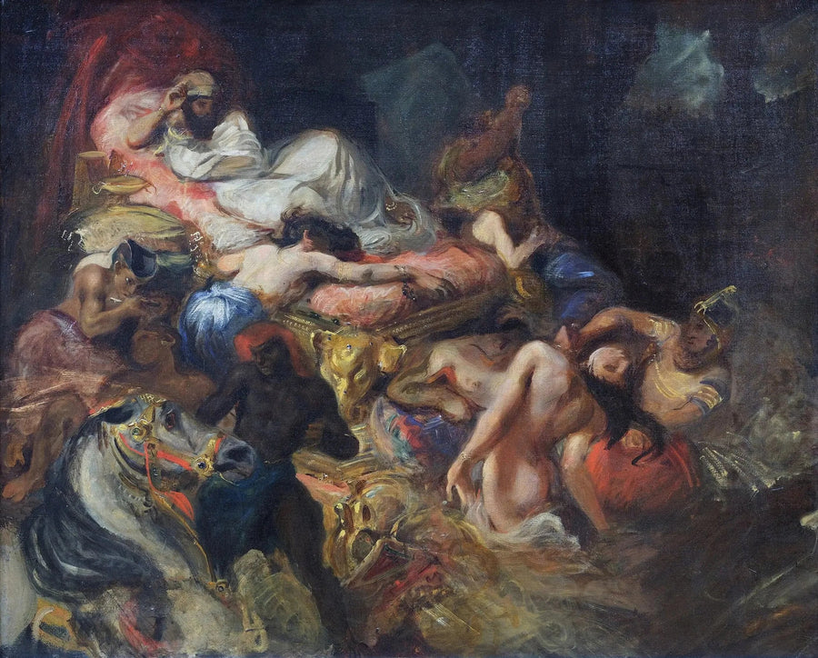 De Dood van Sardanapalus, schets - Eugène Delacroix