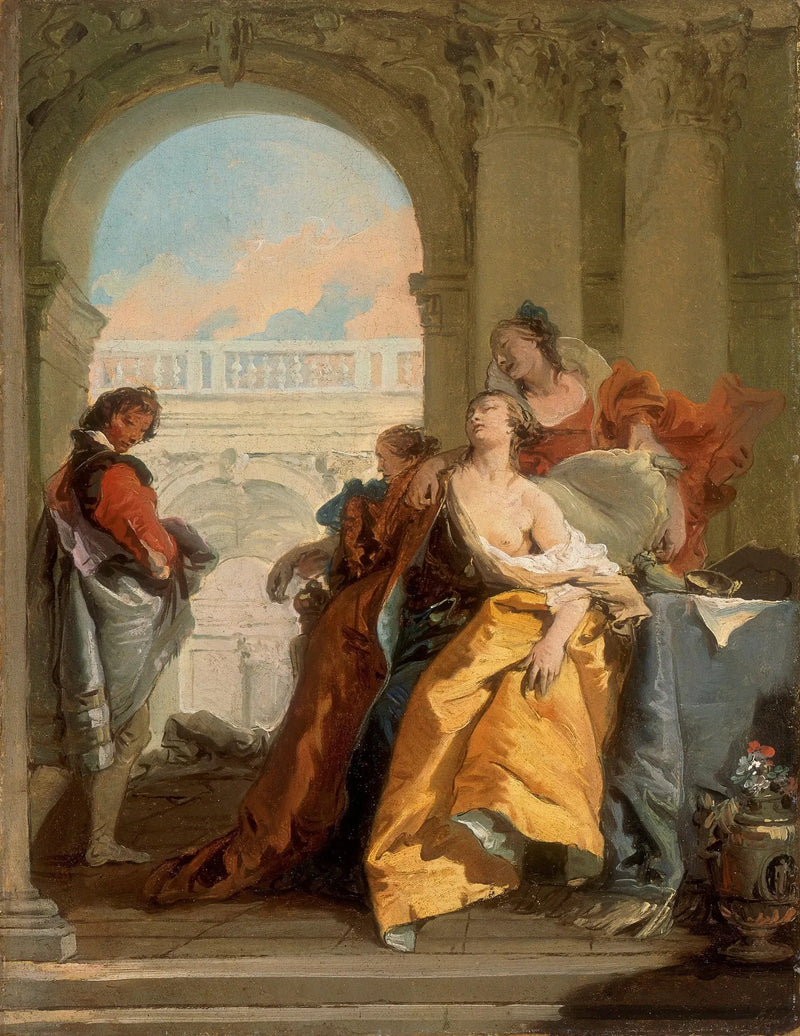 De dood van Sophonisbe - Giovanni Battista Tiepolo