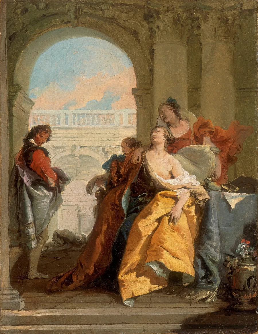 De dood van Sophonisbe - Giovanni Battista Tiepolo