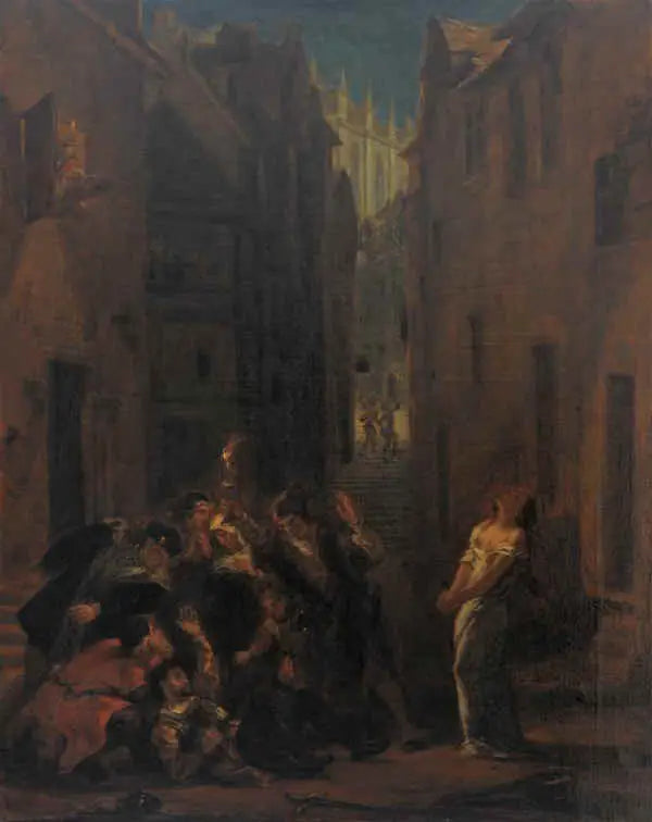 De dood van Valentin - Eugène Delacroix