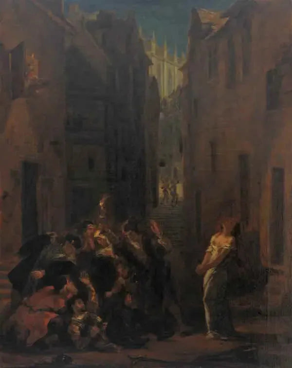 De dood van Valentin - Eugène Delacroix