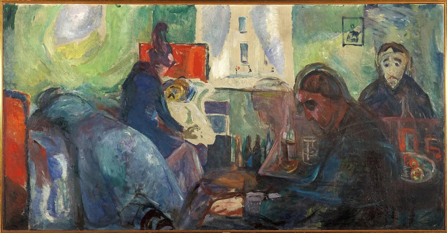 De Dood van de Boheemse - Edvard Munch