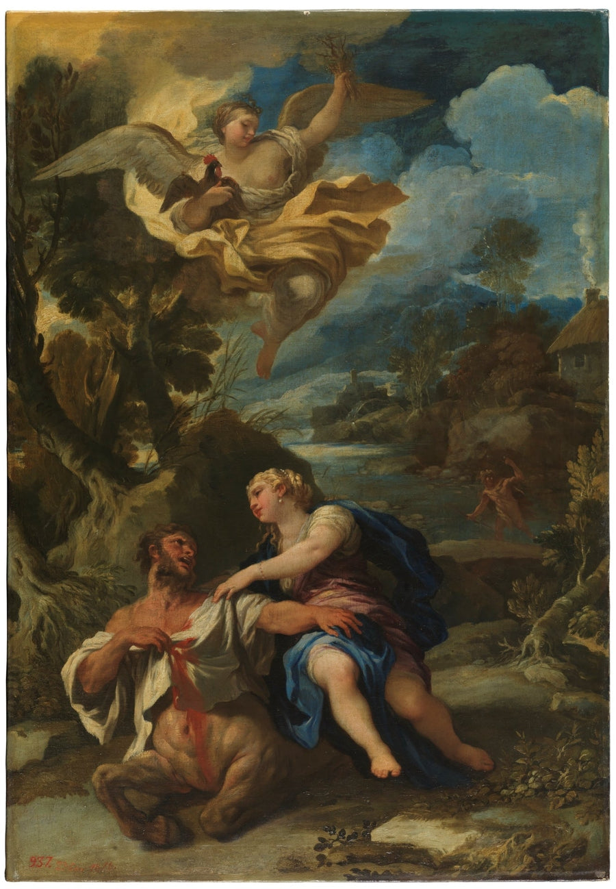 De dood van de centaur Nessus - Luca Giordano