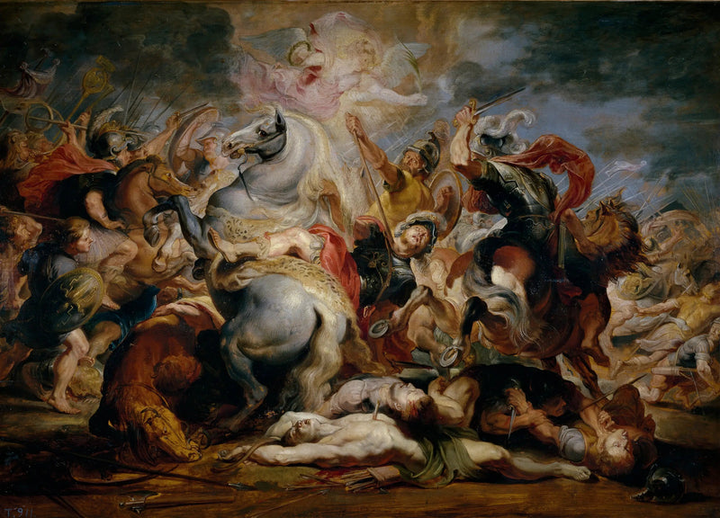 De dood van consul Decius - Peter Paul Rubens