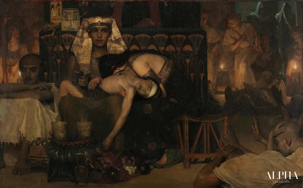 La mort du fils premier-né du pharaon - Lawrence Alma-Tadema Reproductions de tableaux à la peinture à l’huile