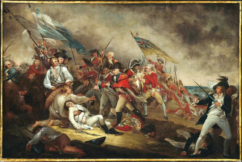 De dood van generaal Warren bij de Slag bij Bunker's Hill, op 17 juni 1775 - John Trumbull

Source:
La mort du général Warren à la bataille de Bunker's Hill, le 17 juin 1775 - John Trumbull
