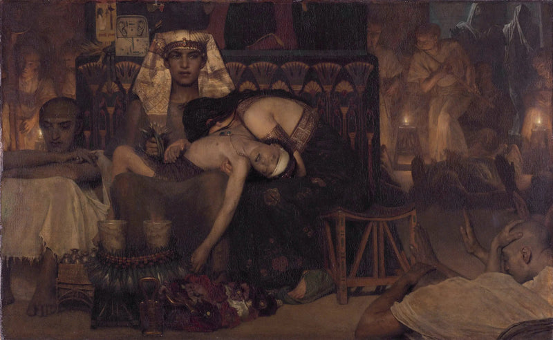 De Dood van de Eerstgeborene van Farao - Lawrence Alma-Tadema