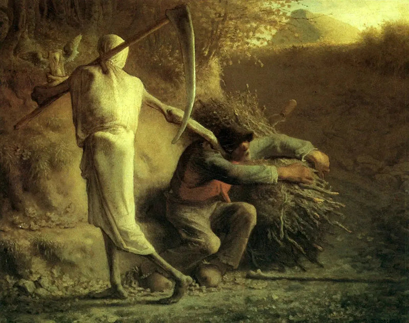 De Dood en de Houthakker - Jean-François Millet