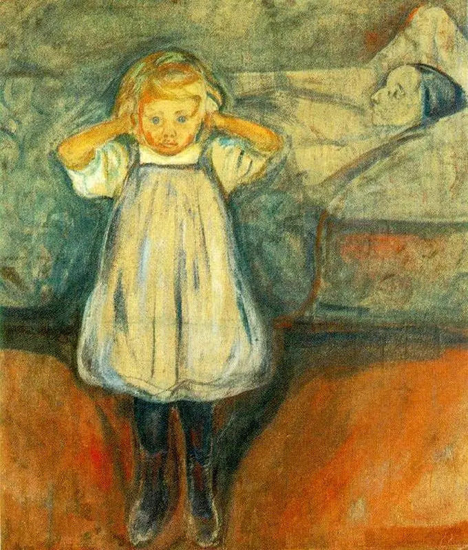 De Dood en het Kind - Edvard Munch