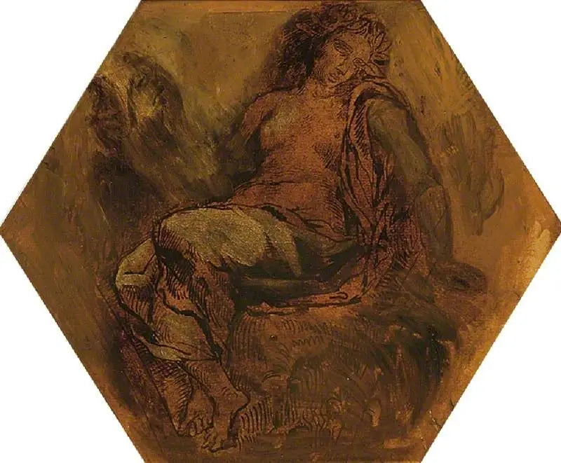 De Muze van Orpheus - Eugène Delacroix