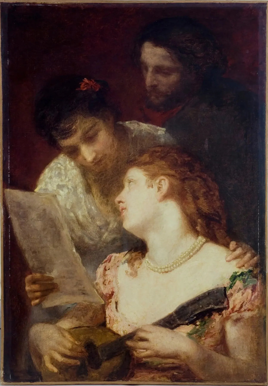 De muziek (muziekfeest) - Mary Cassatt