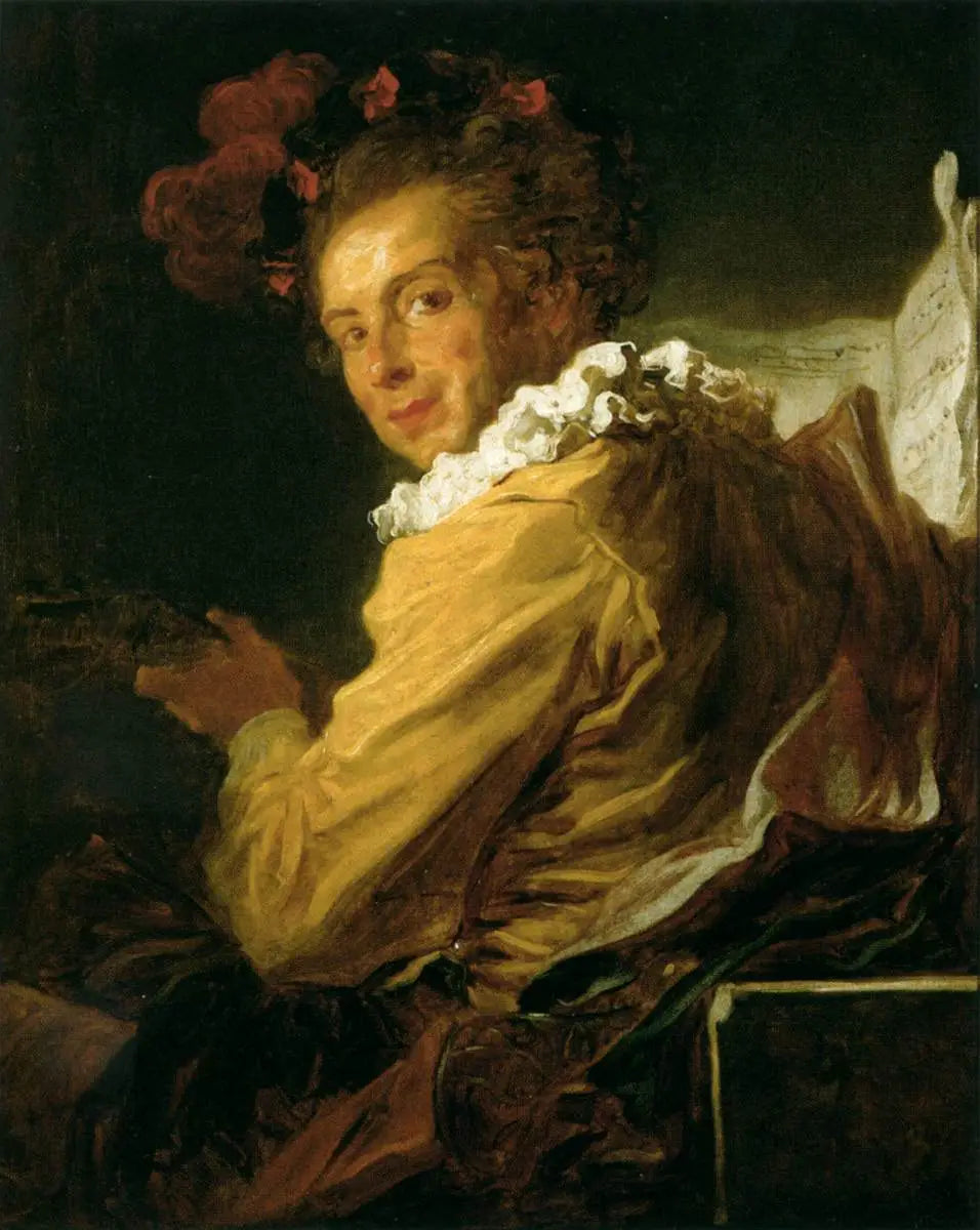 La musique - Portrait de M. de la Bretèche - Jean-Honoré Fragonard - Alpha Reproduction