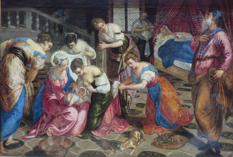 De Geboorte van Johannes de Doper - Jacopo Tintoretto