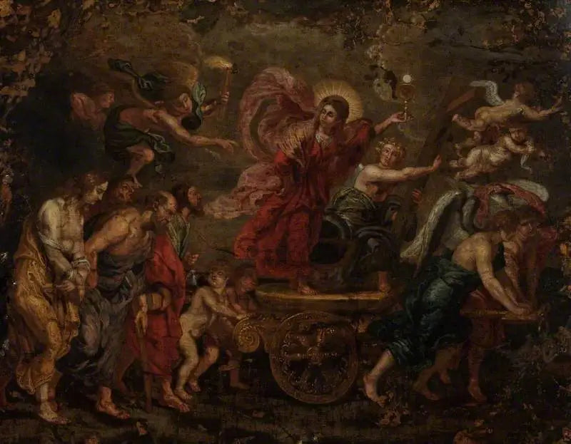 De geboorte van de religie - Peter Paul Rubens
