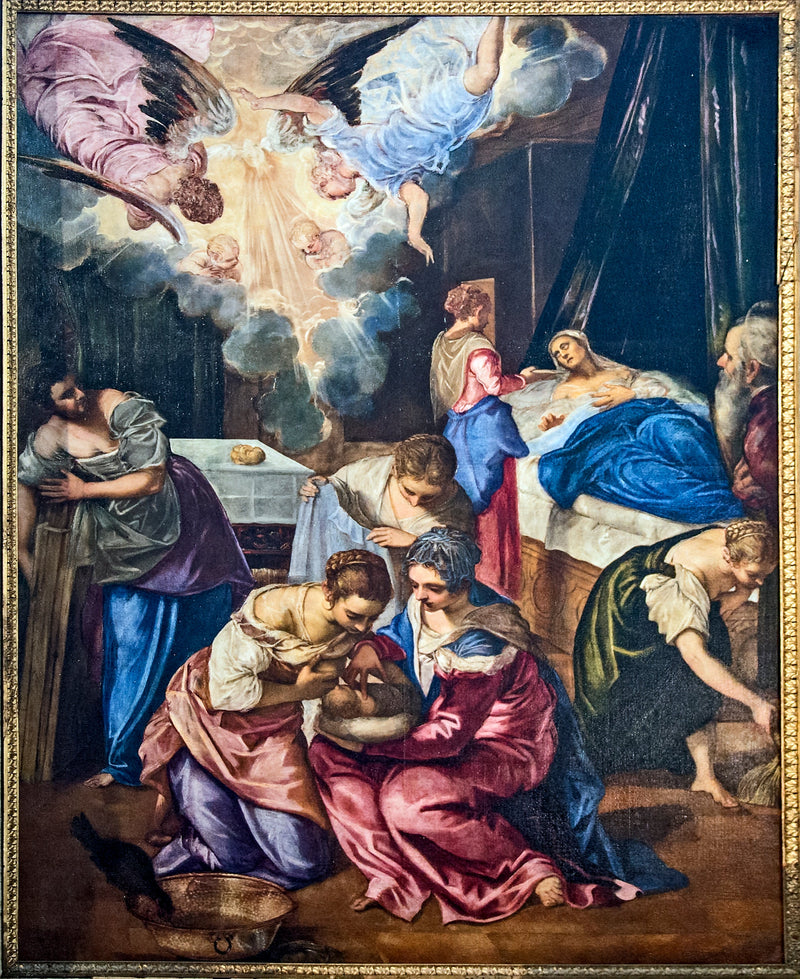 De geboorte van Johannes de Doper - Jacopo Tintoretto
