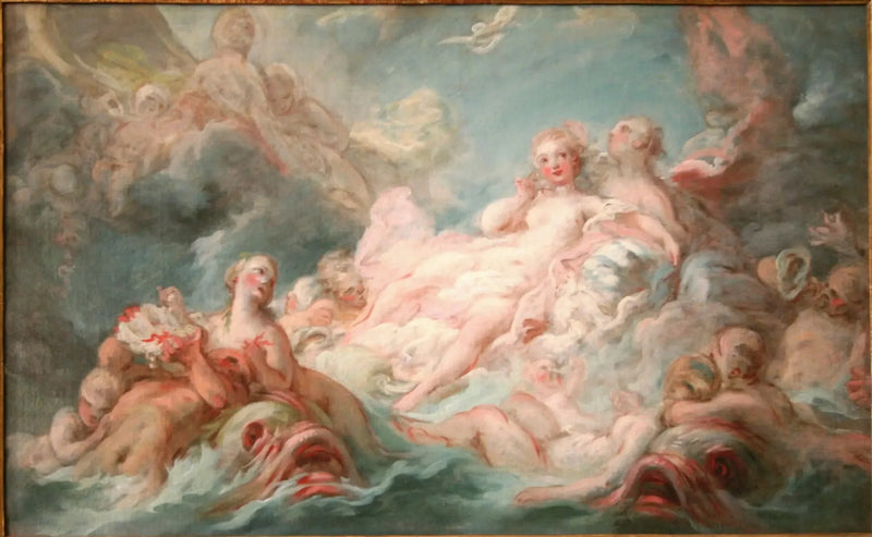 De Geboorte van Venus - Jean-Honoré Fragonard