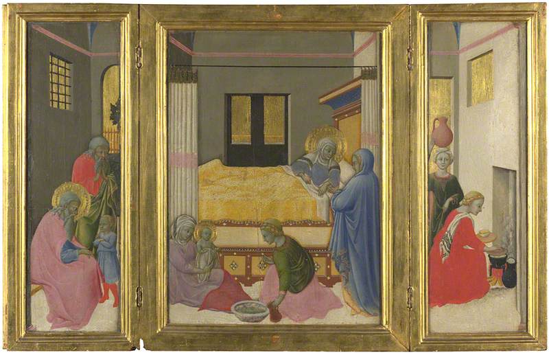 De Geboorte van de Maagd - Meester van de Osservanza