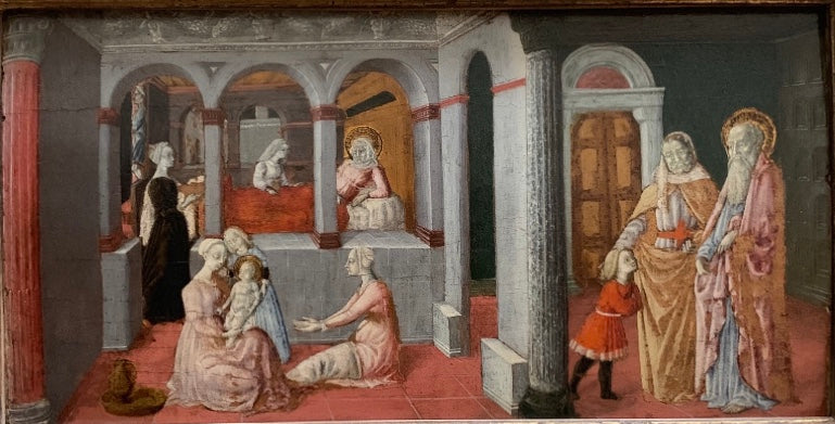 De Geboorte van de Maagd - Matteo di Giovanni