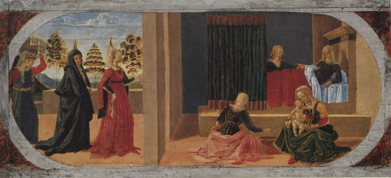 De Geboorte van de Maagd - Pietro Perugino