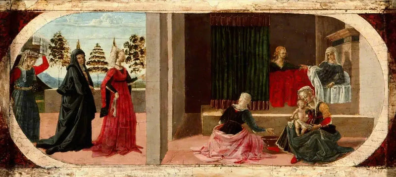 De Geboorte van de Maagd - Pietro Perugino