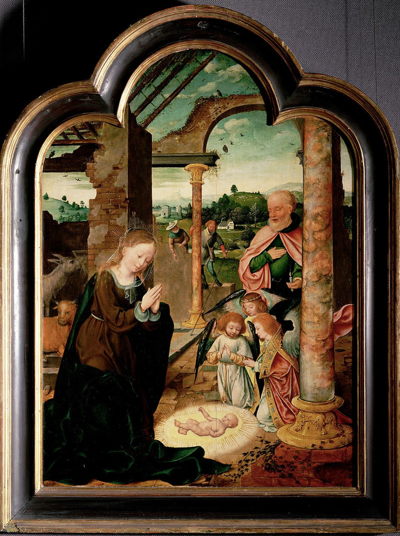 De geboorte van Christus - Joos van Cleve